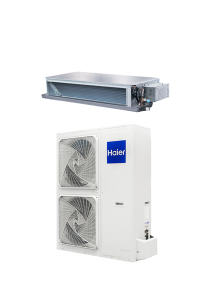 Кондиціонер канального типу середньонапірний HAIER Duct Smart Power Inverter 48-ka -20°С AD140S2SM3FA / 1U140S2SN1FB c274 фото